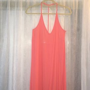 Lush pink maxi dress